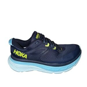 Hoka women’s Stinson Atr 6 Dark Blue and Sky Blue Athletic Shoes size 9